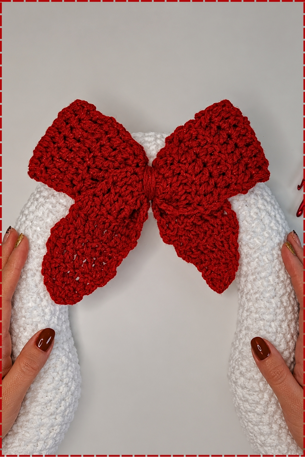 Easy Chunky Plush Crochet Bow Tutorial