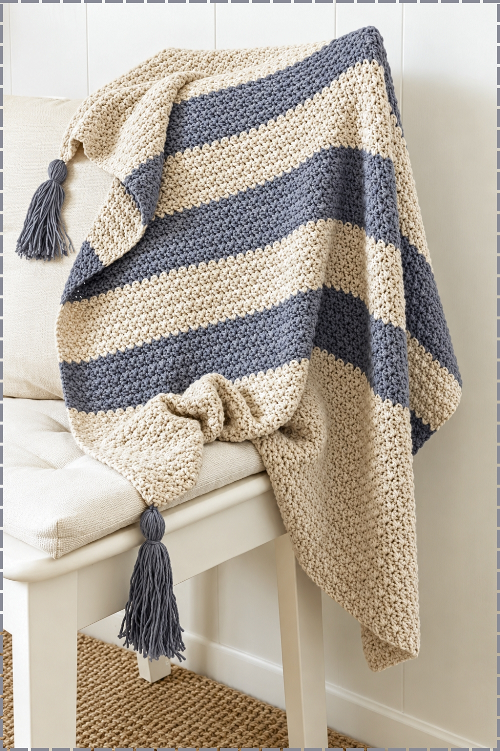 Easy Crochet Baby Blanket Tutorial
