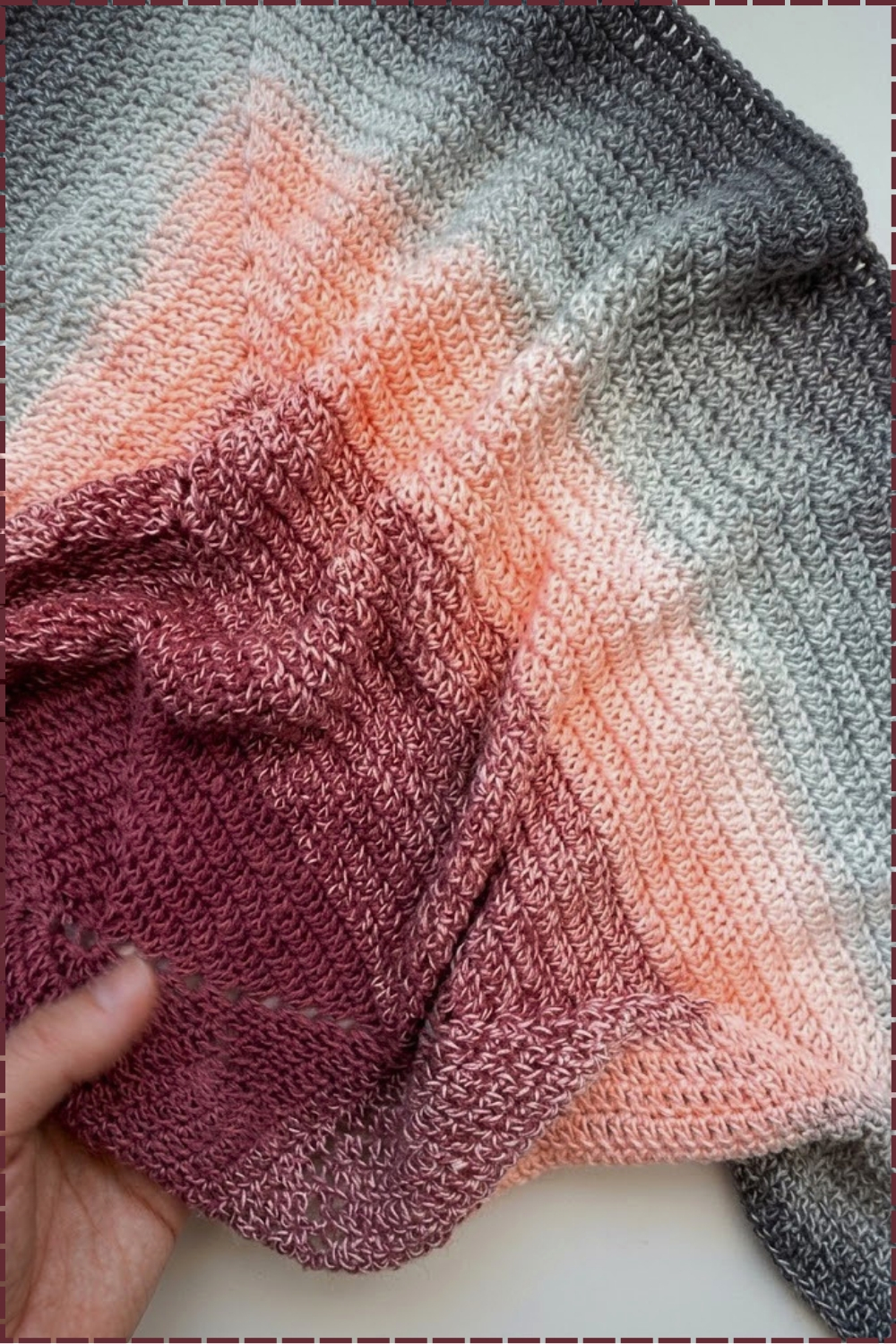 Easy Crochet Baby Blanket With Only 1 Ball Of Yarn