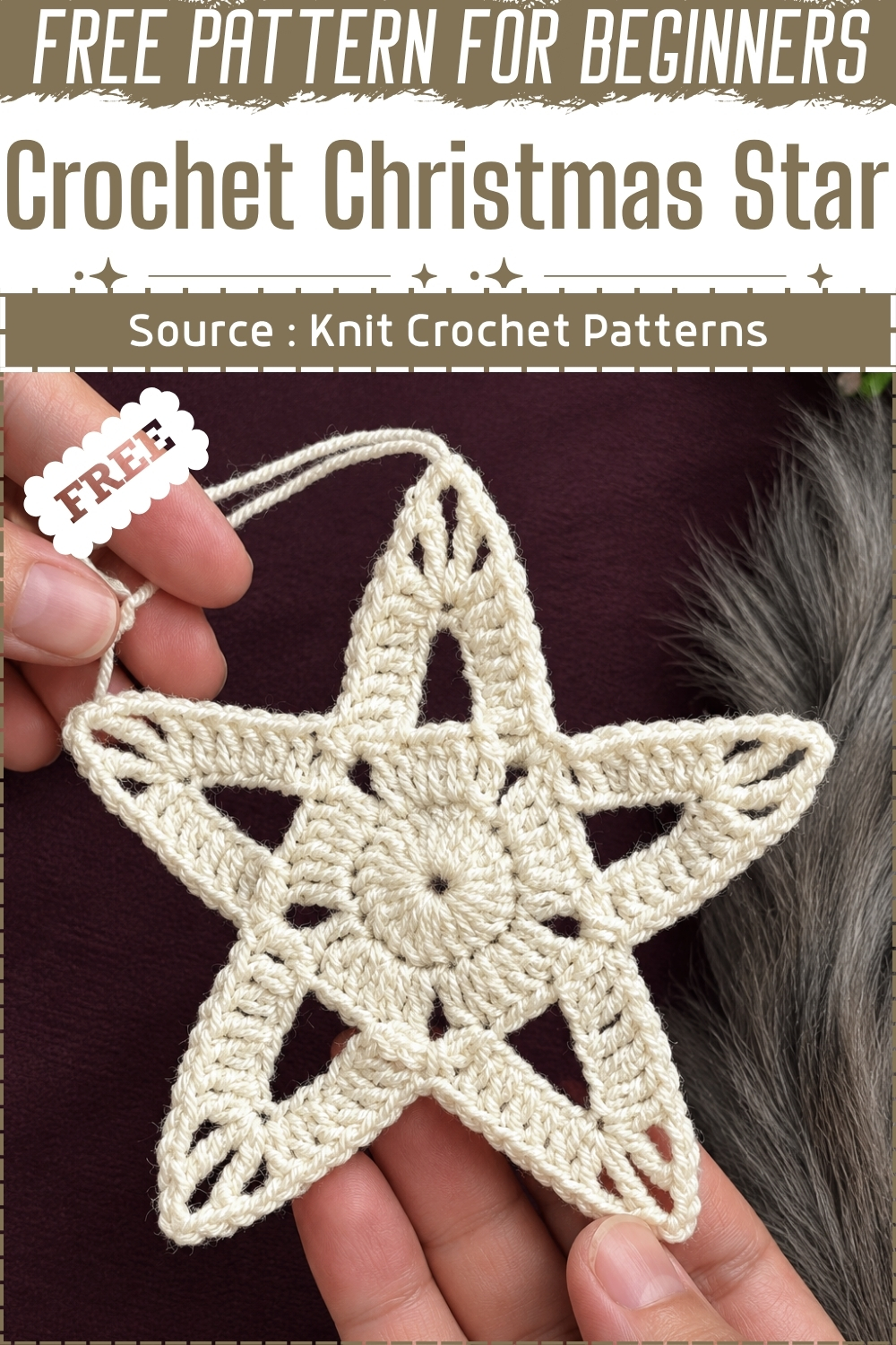 Easy Crochet Christmas Star