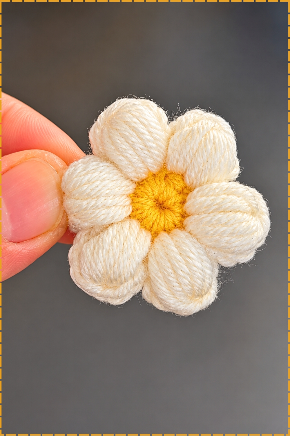 Easy Crochet Daisy Flower