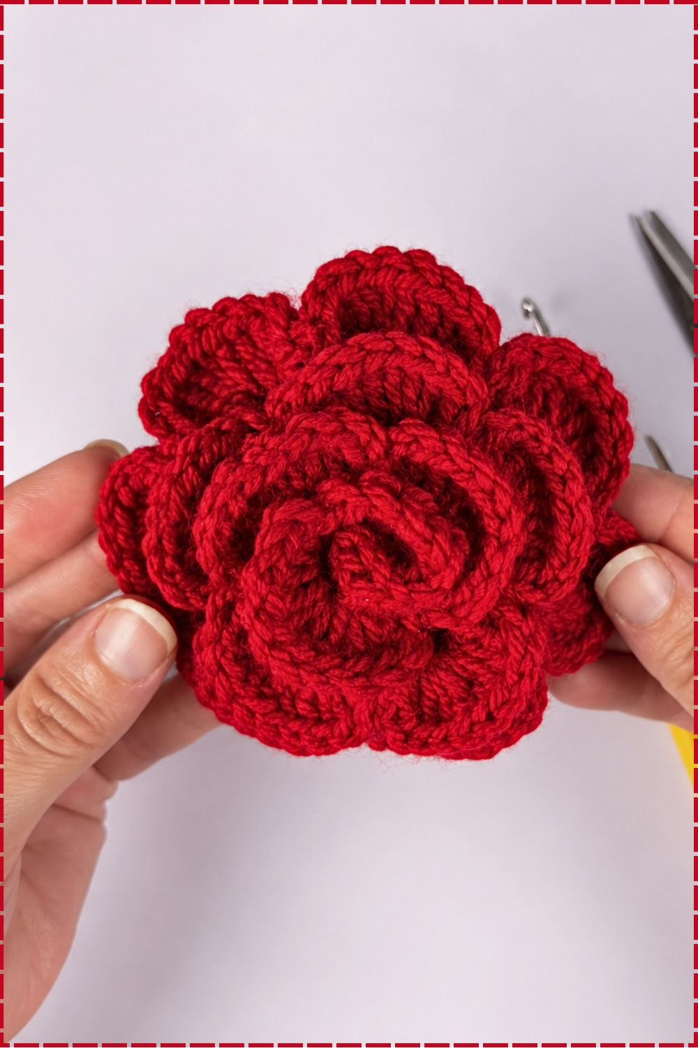 Easy Crochet Rose Flower for Absolute Beginners