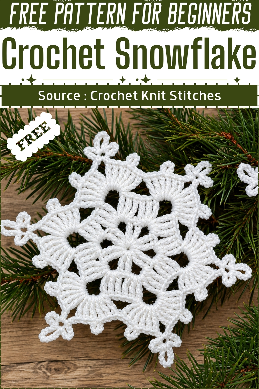Easy Crochet Snowflake