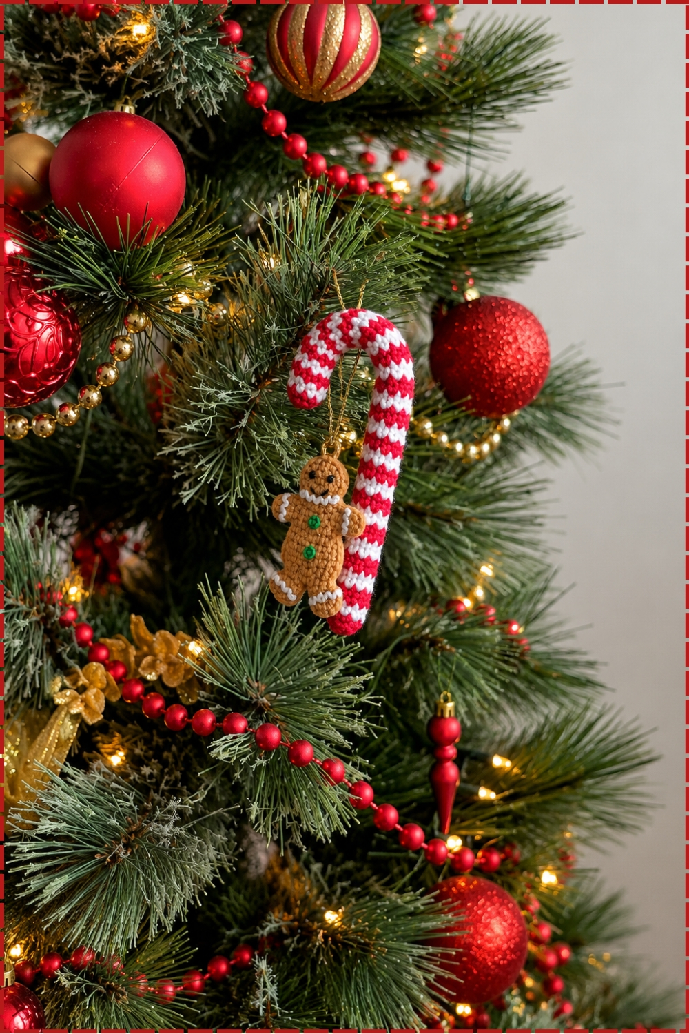 Easy Crochet Two Tone Candy Cane Pattern