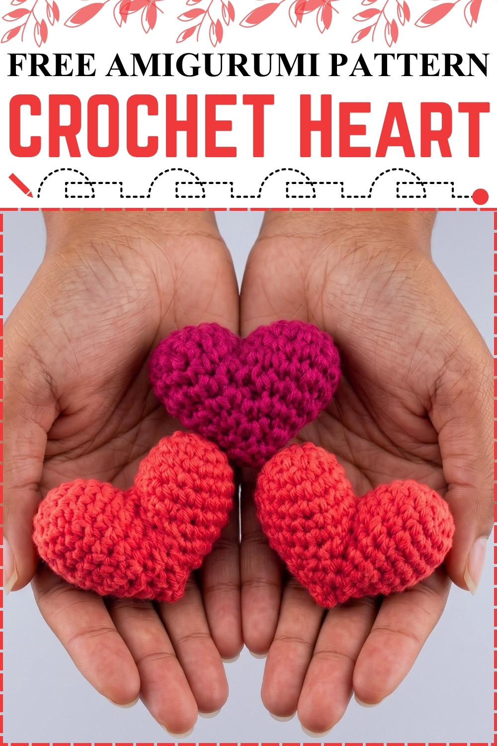 Easy FREE AMIGURUMI CROCHET Heart
