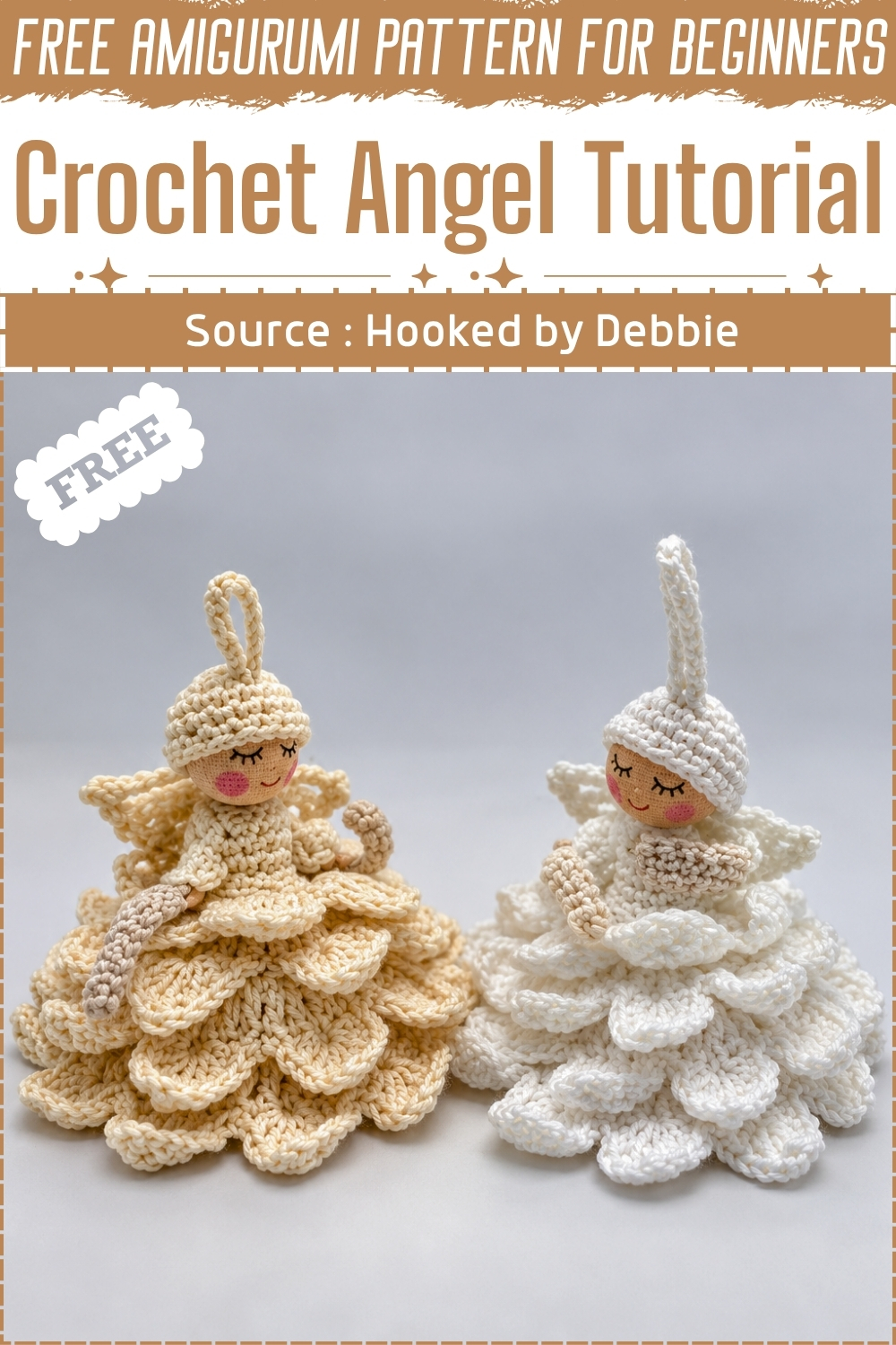 Easy FREE Amigurumi Crochet Angel Tutorial