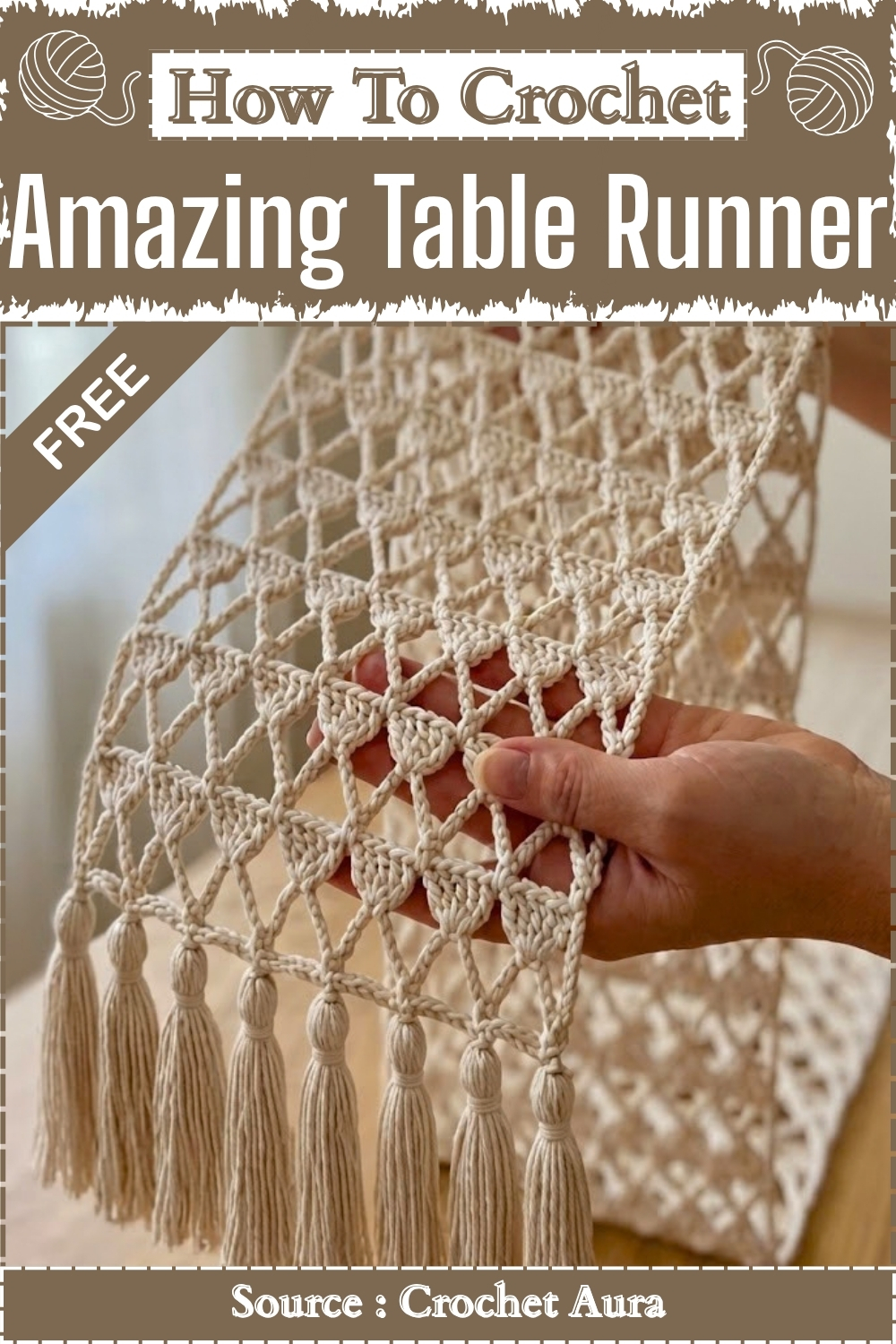 Easy How To Crochet Amazing Table Runner
