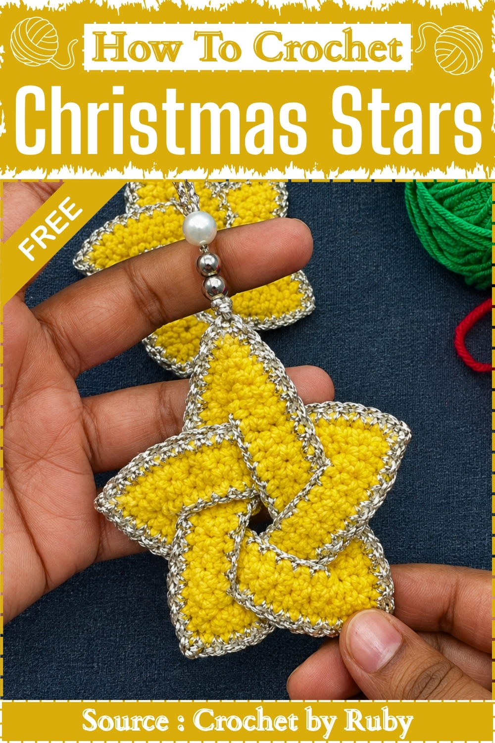Easy How To Crochet Christmas Stars