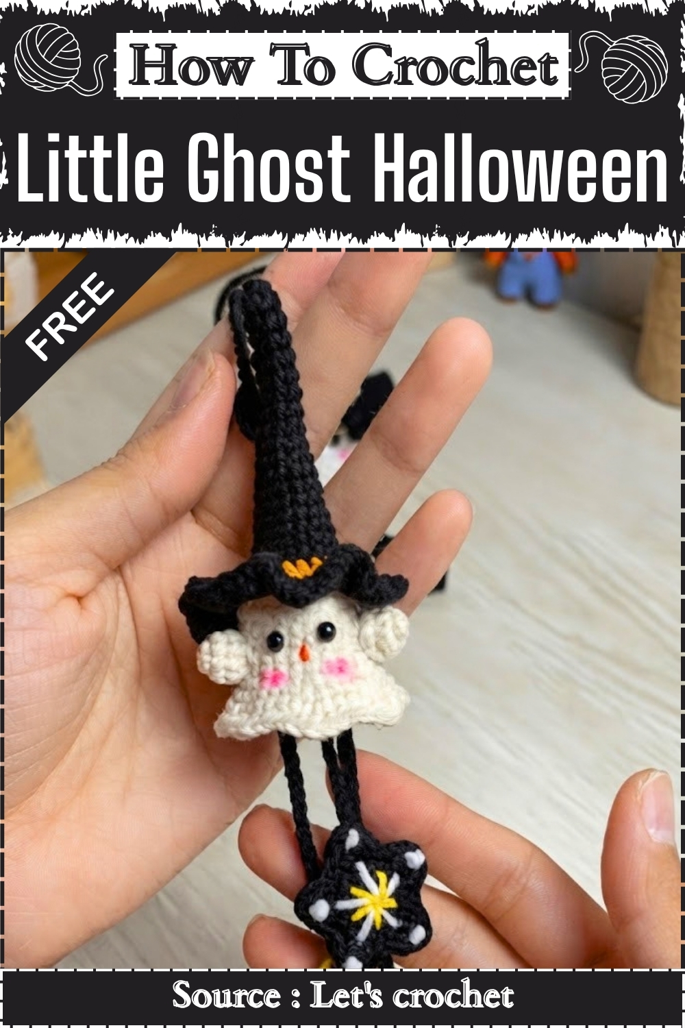 Easy How To Crochet Little Ghost Halloween