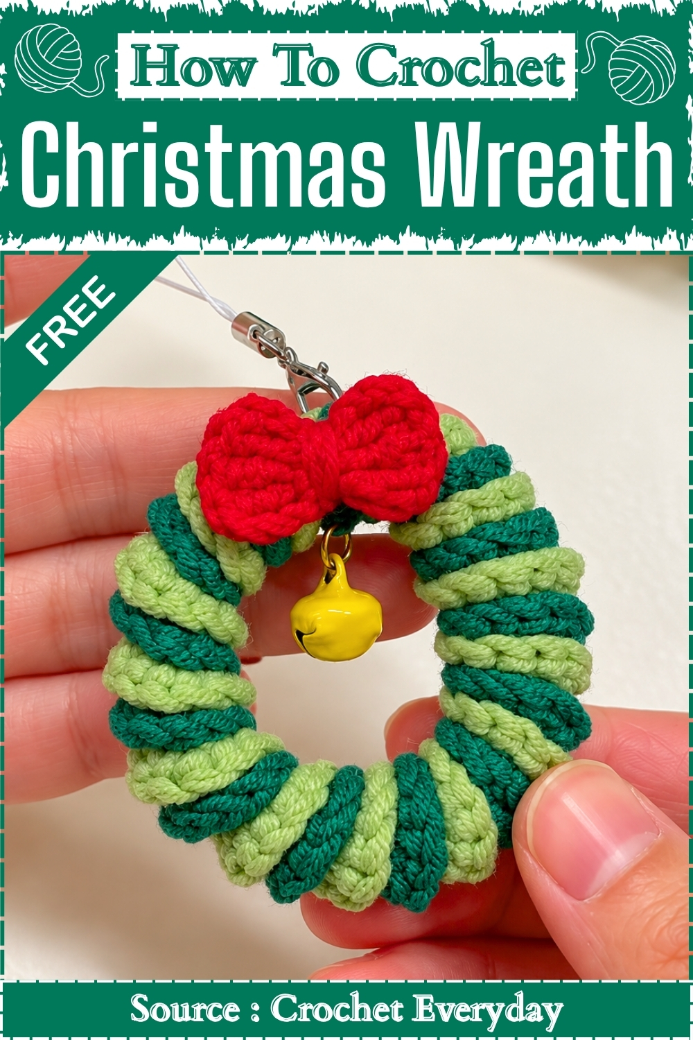 Easy How To Crochet Speedy Christmas Wreath