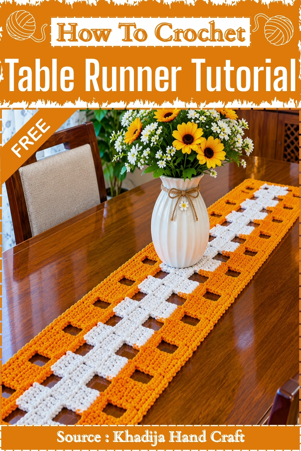 Easy How To Crochet Table Runner Tutorial