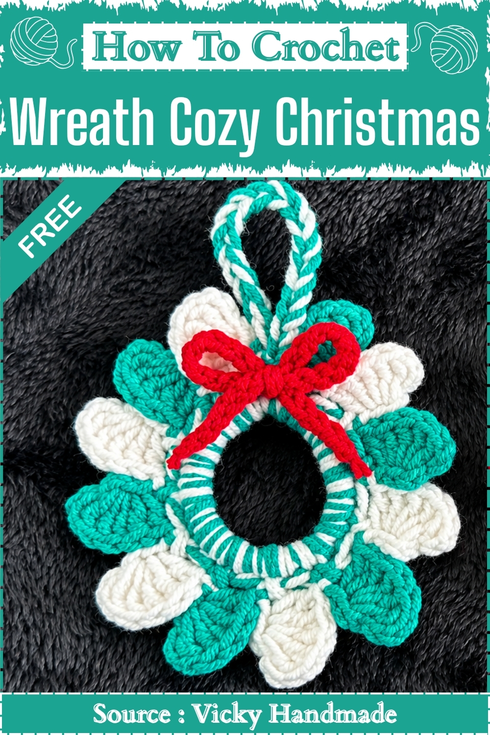 Easy How To Crochet Wreath Cozy Christmas