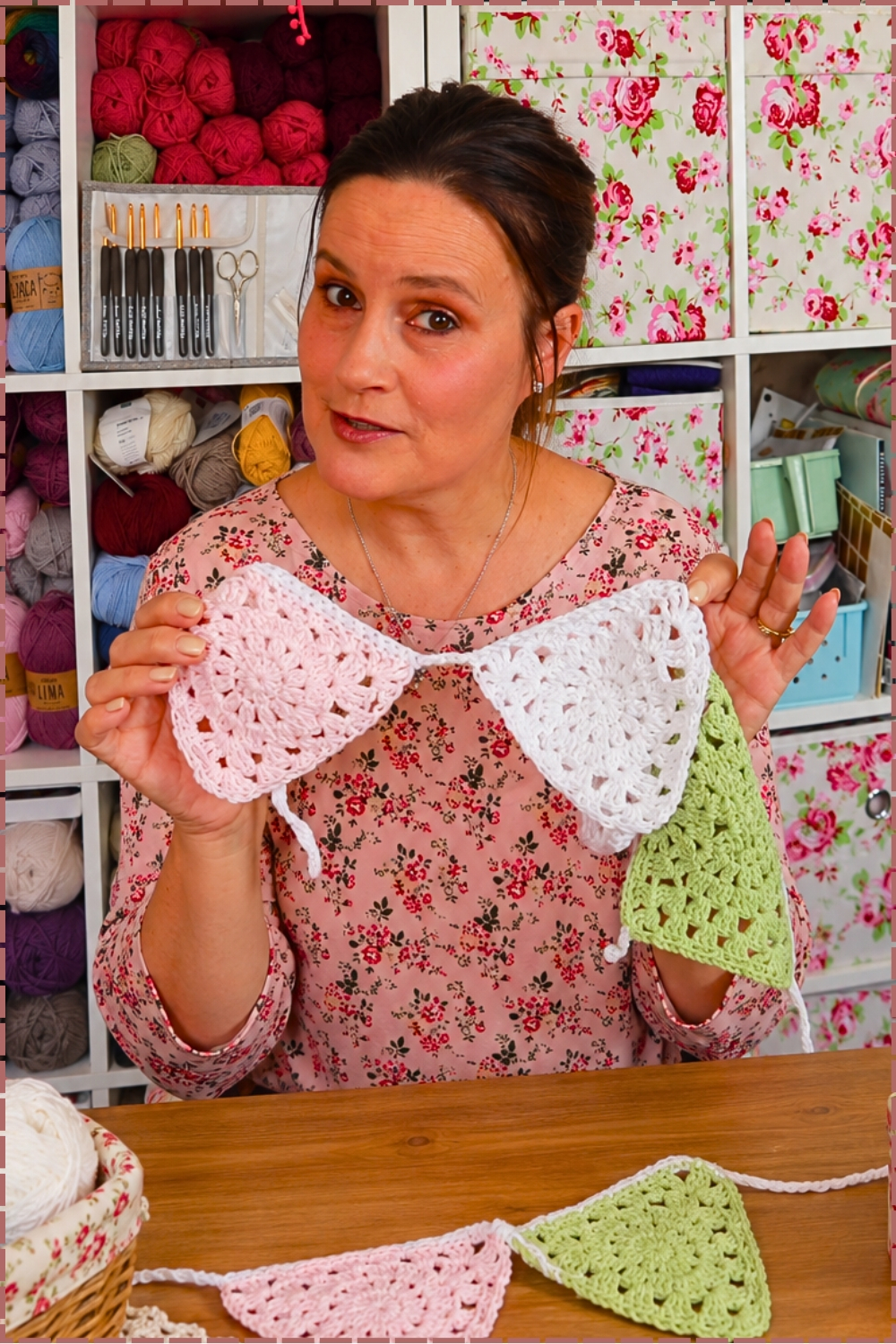 Easy How to Crochet Bunting Tutorial