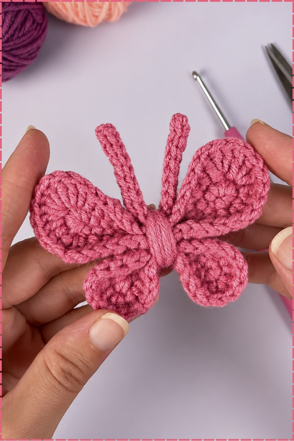 Easy Little Crochet Butterfly Tutorial for Beginners