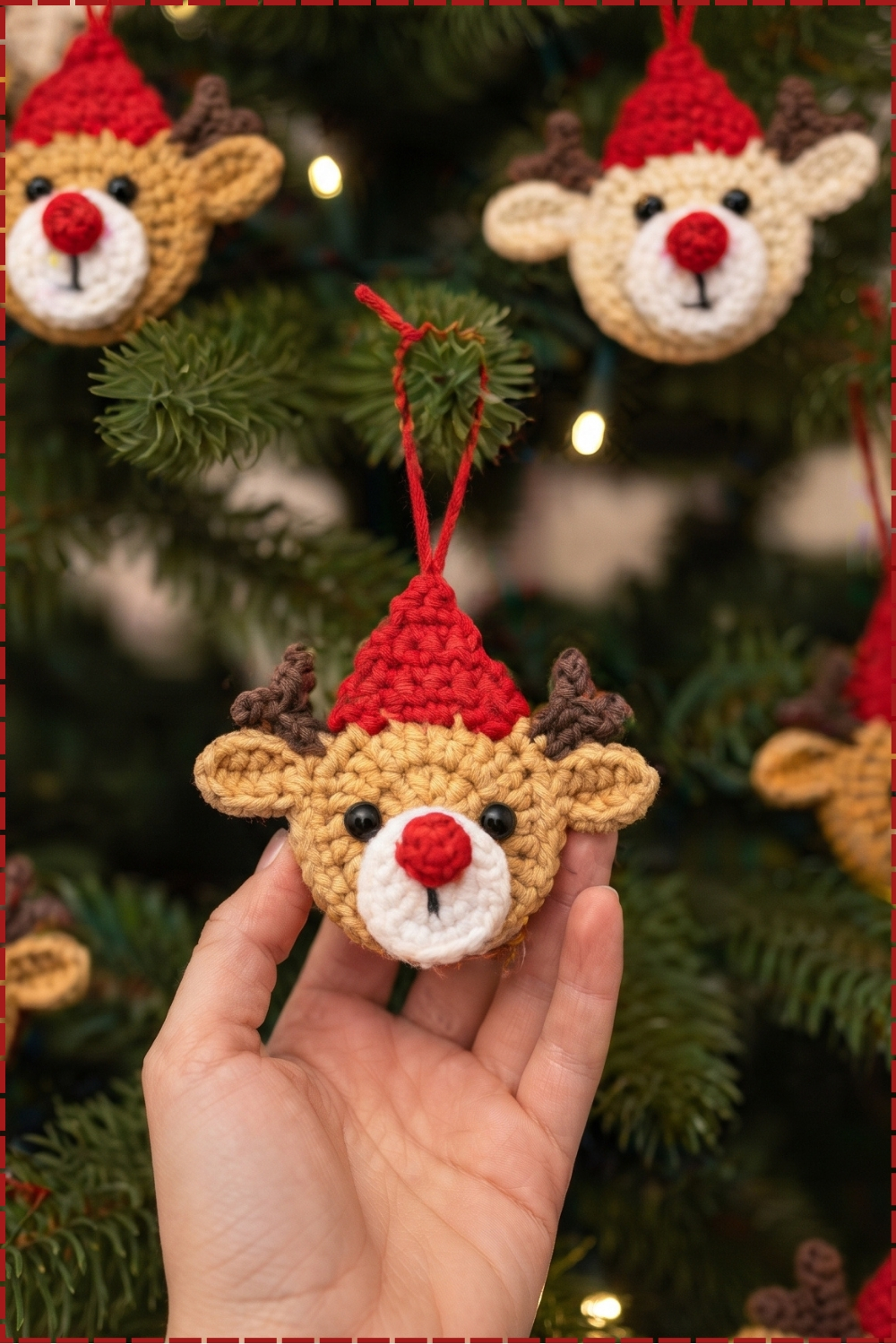 Easy Plump Crochet Christmas Reindeer