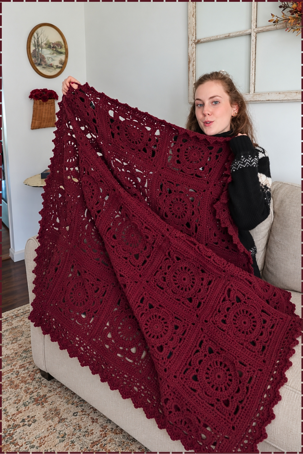 Elegant Classic Vintage Crochet Doily