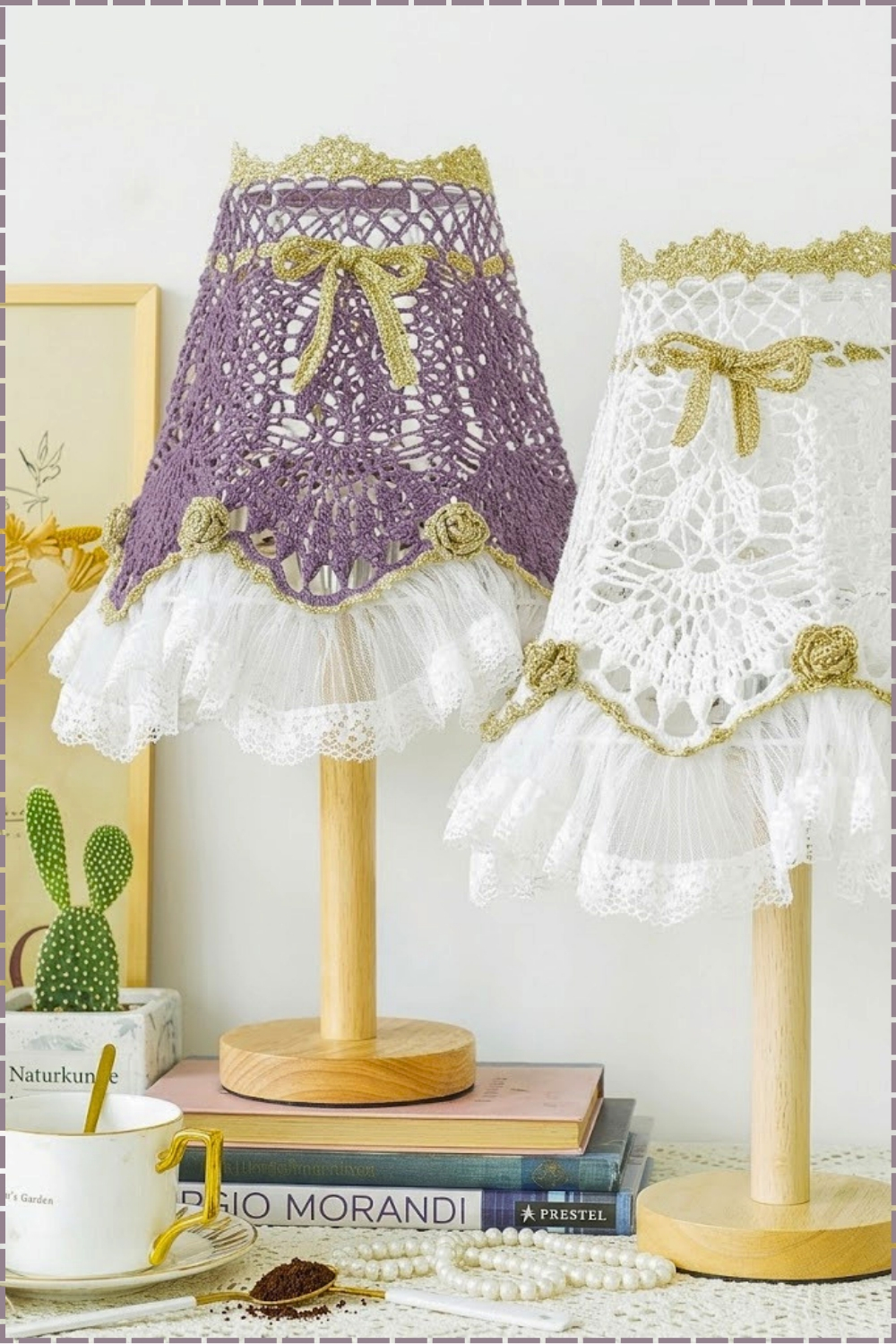 Elegant Victorian Lace Lampshade Crochet Tutorial