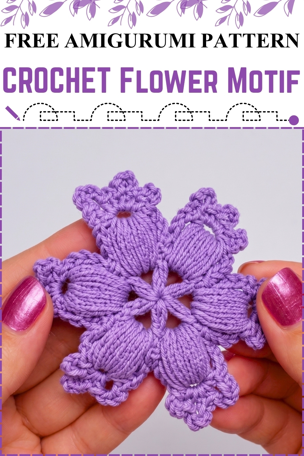 FREE AMIGURUMI CROCHET Flower Motif