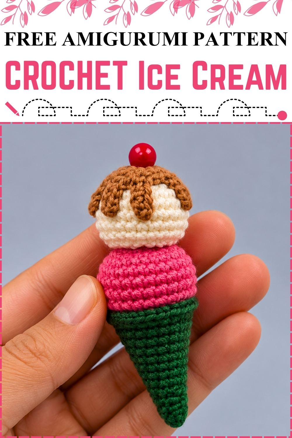 FREE AMIGURUMI CROCHET Ice Cream