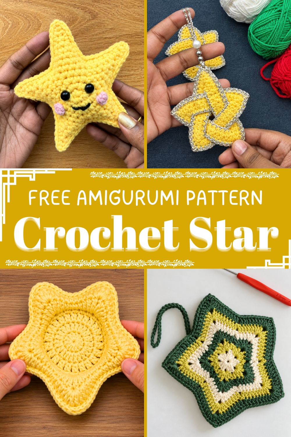 FREE AMIGURUMI Crochet Star