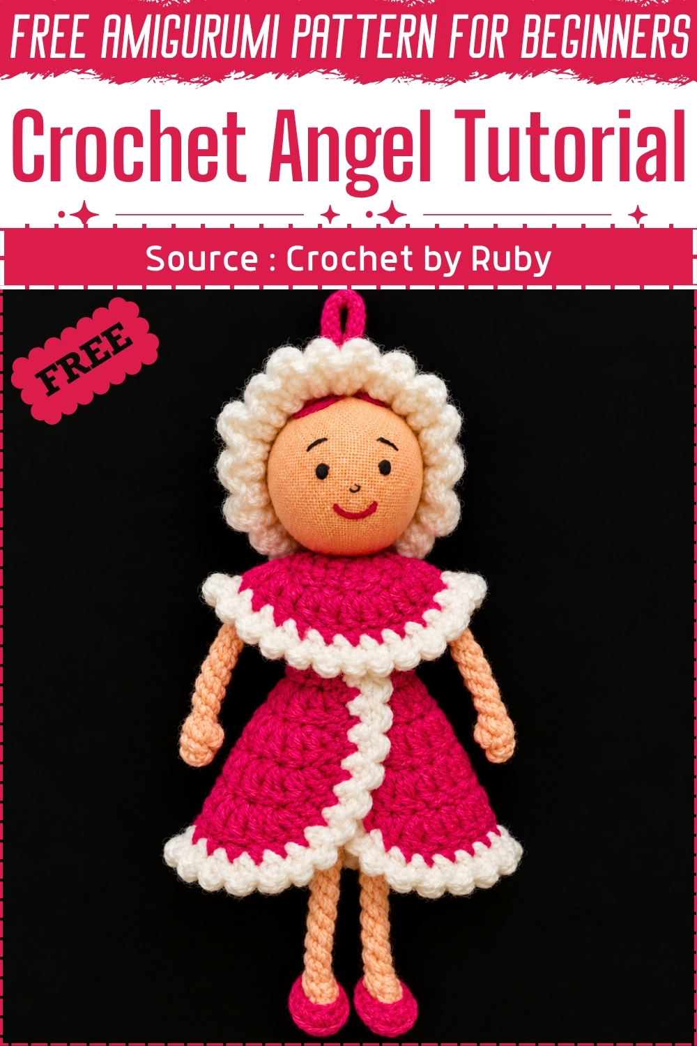 FREE Amigurumi Crochet Angel Tutorial (1)