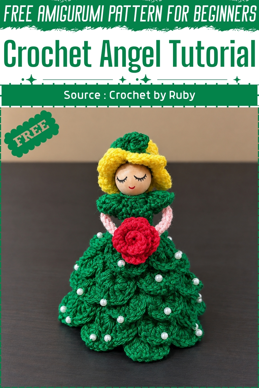 FREE Amigurumi Crochet Angel Tutorial