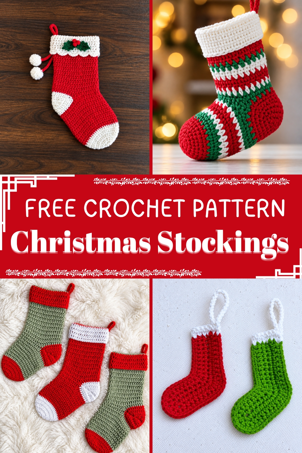 FREE Crochet Christmas Stockings