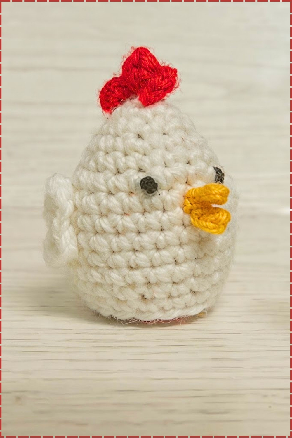 Fluffy Crochet Chicken Creme Egg Cover