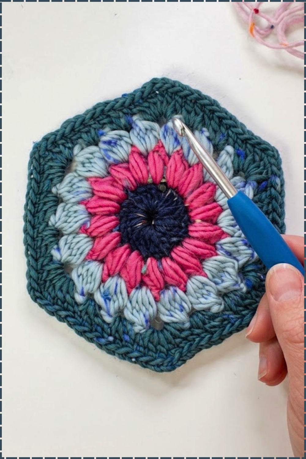 How To Crochet A Patchwork Hexagon Blanket (1)