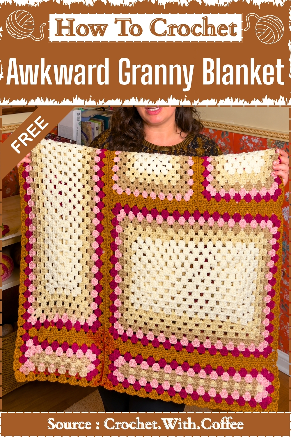 How To Crochet Awkward Granny Blanket