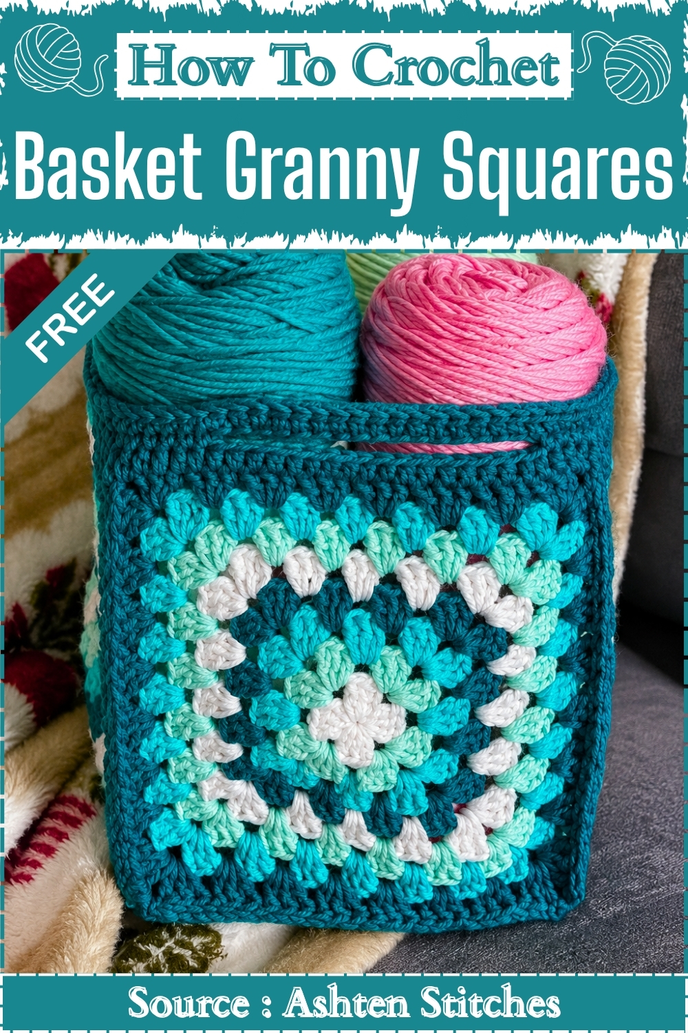 How To Crochet Basket Granny Squares