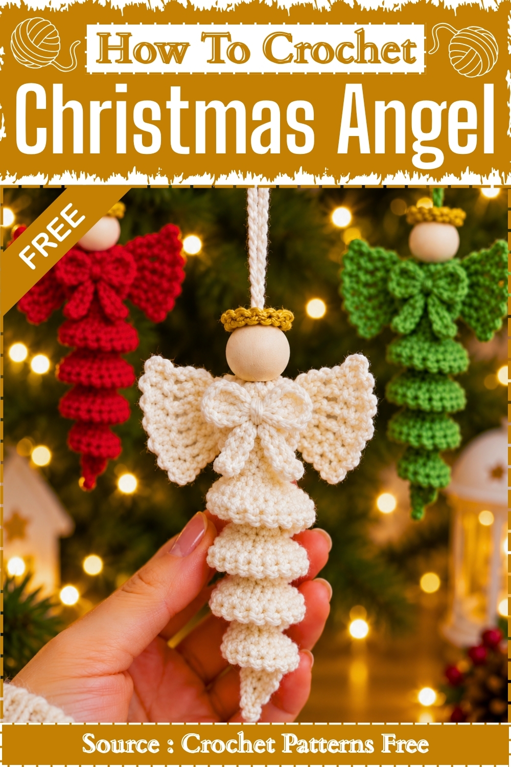 How To Crochet Christmas Angel
