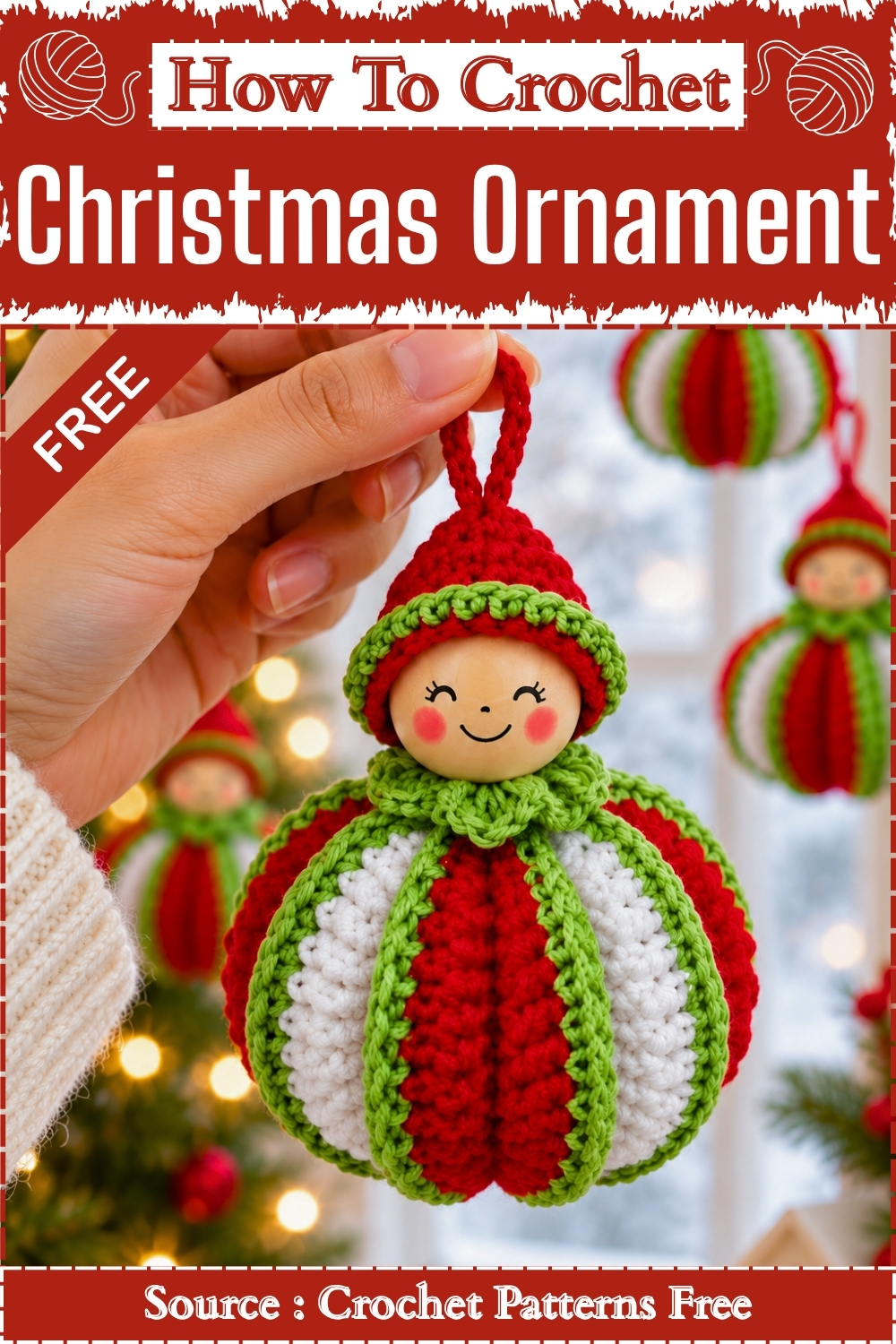 How To Crochet Christmas Ornament