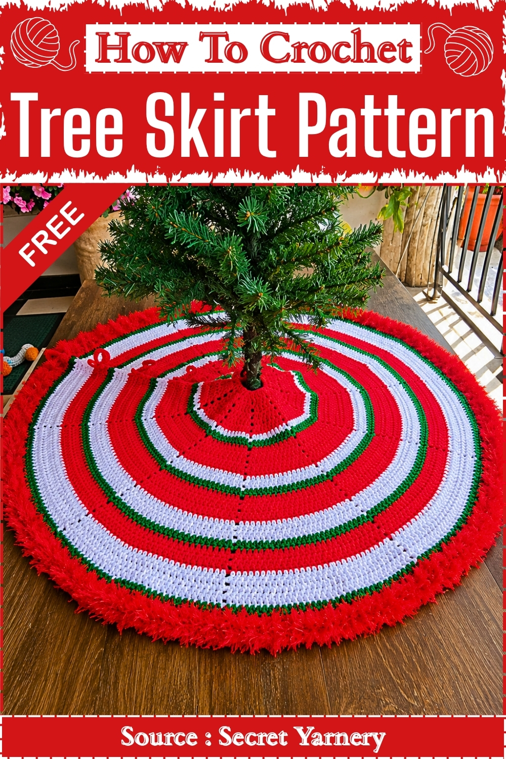 How To Crochet Christmas Tree Skirt Pattern