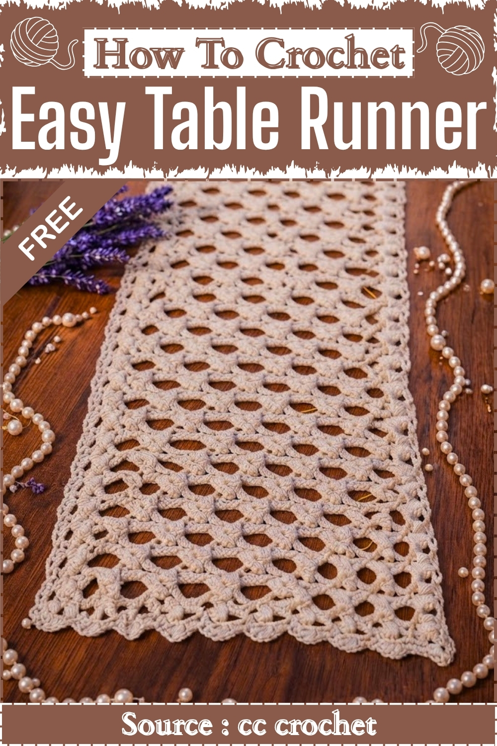 How To Crochet Easy Table Runner