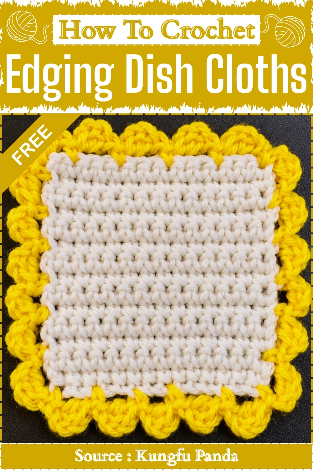 How To Crochet Edging Dish Cloths
