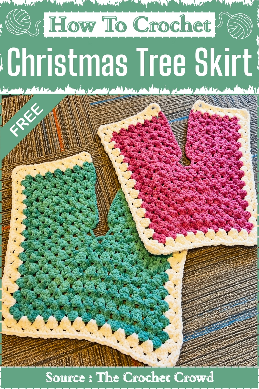 How To Crochet Embers Christmas Tree Skirt (1)