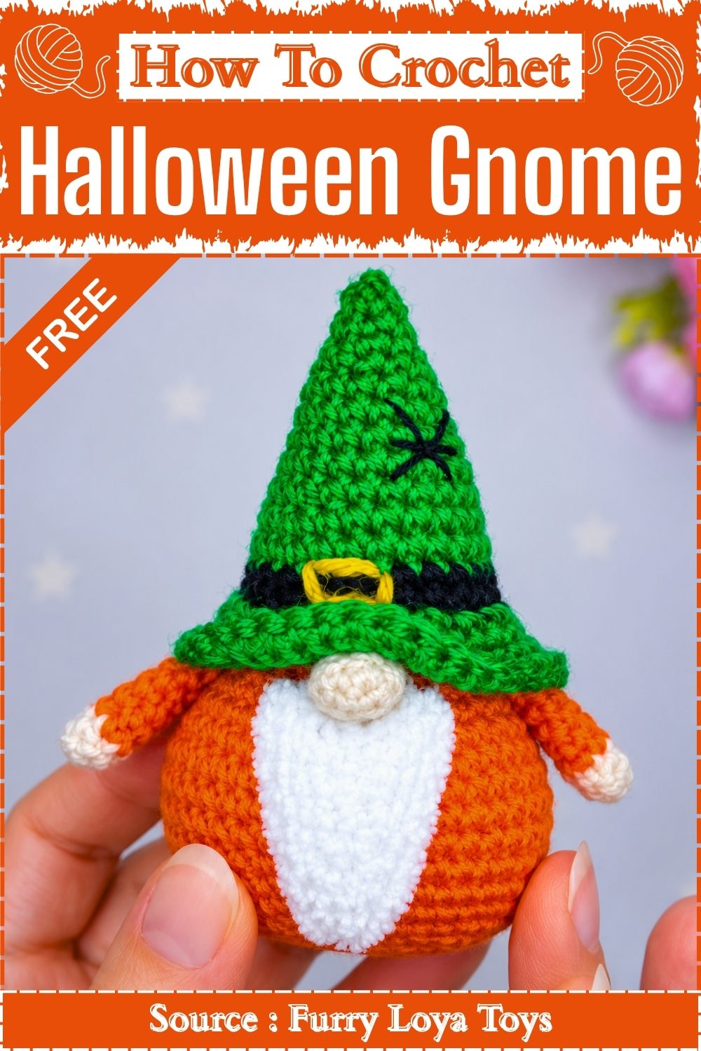 How To Crochet Halloween Gnome