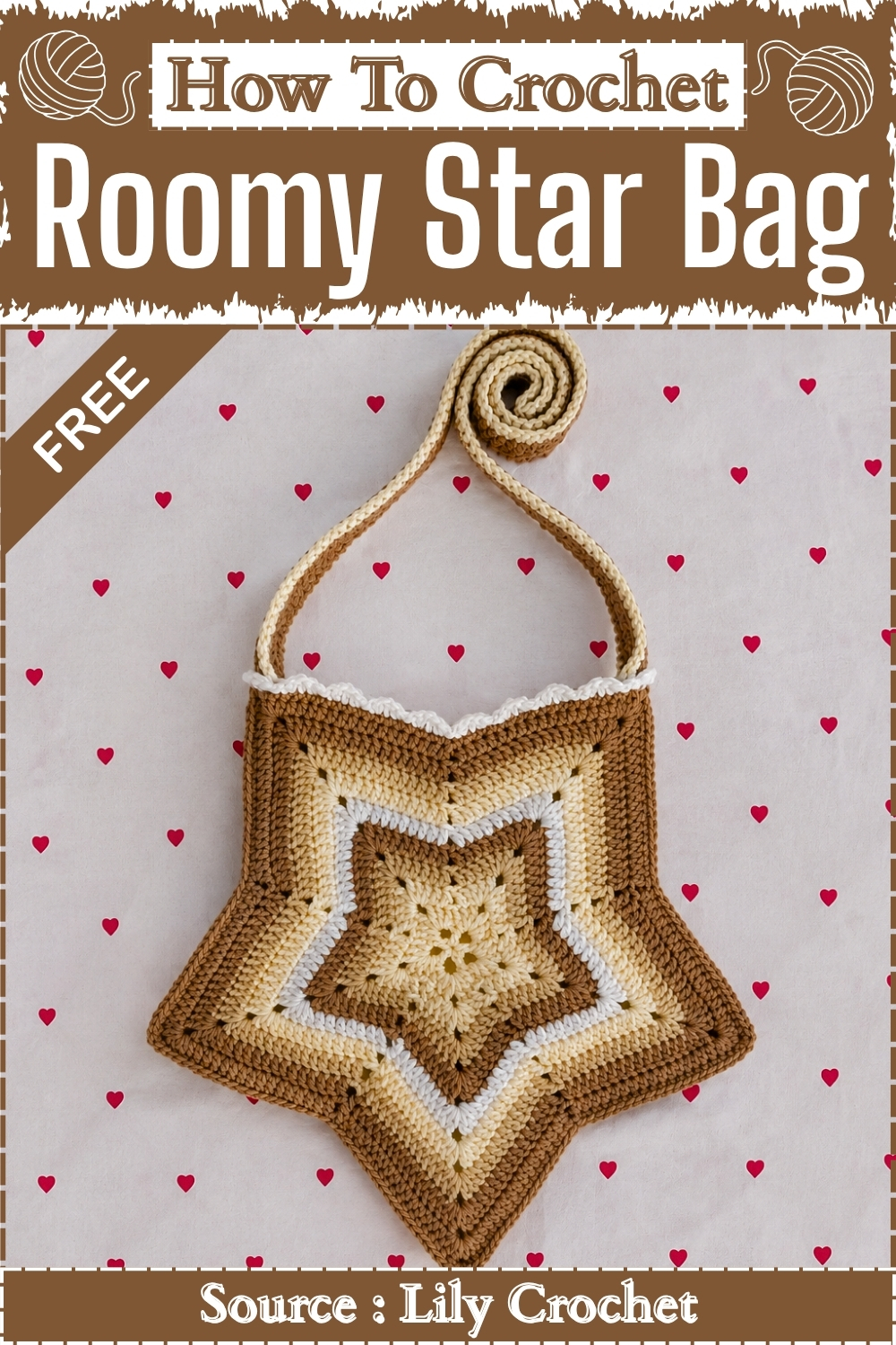 How To Crochet Roomy Star Bag
