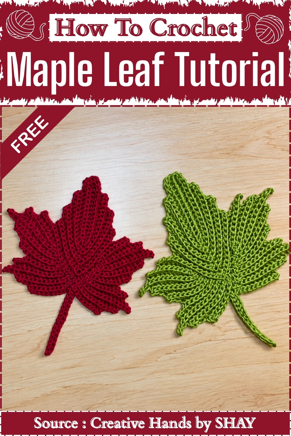 How To Crochet Round Maple Leaf Tutorial (1)