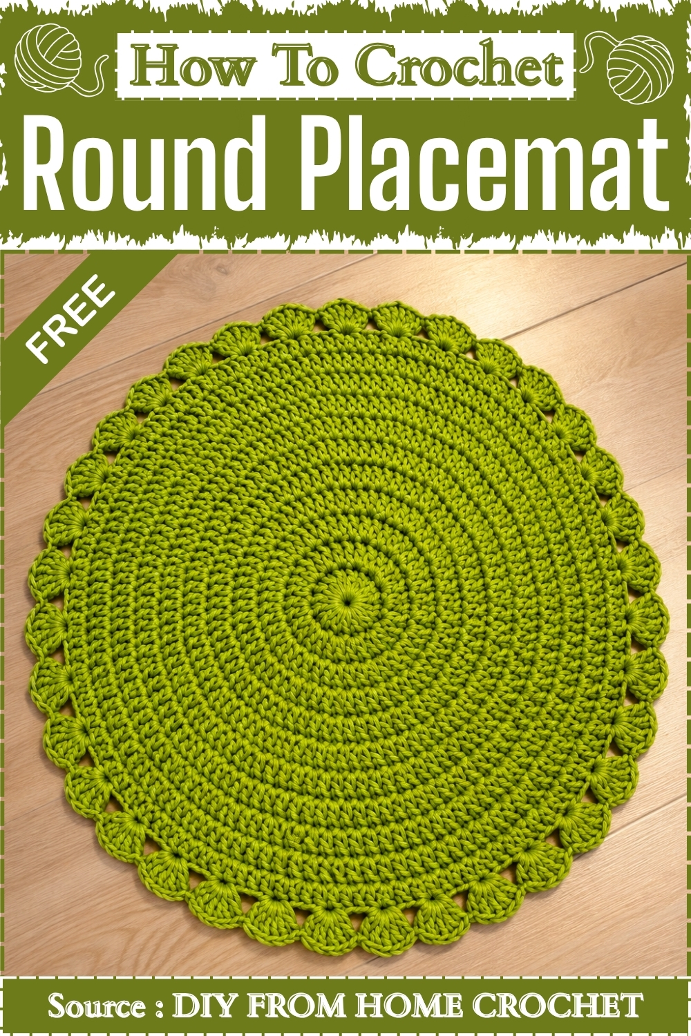 How To Crochet Round Placemat