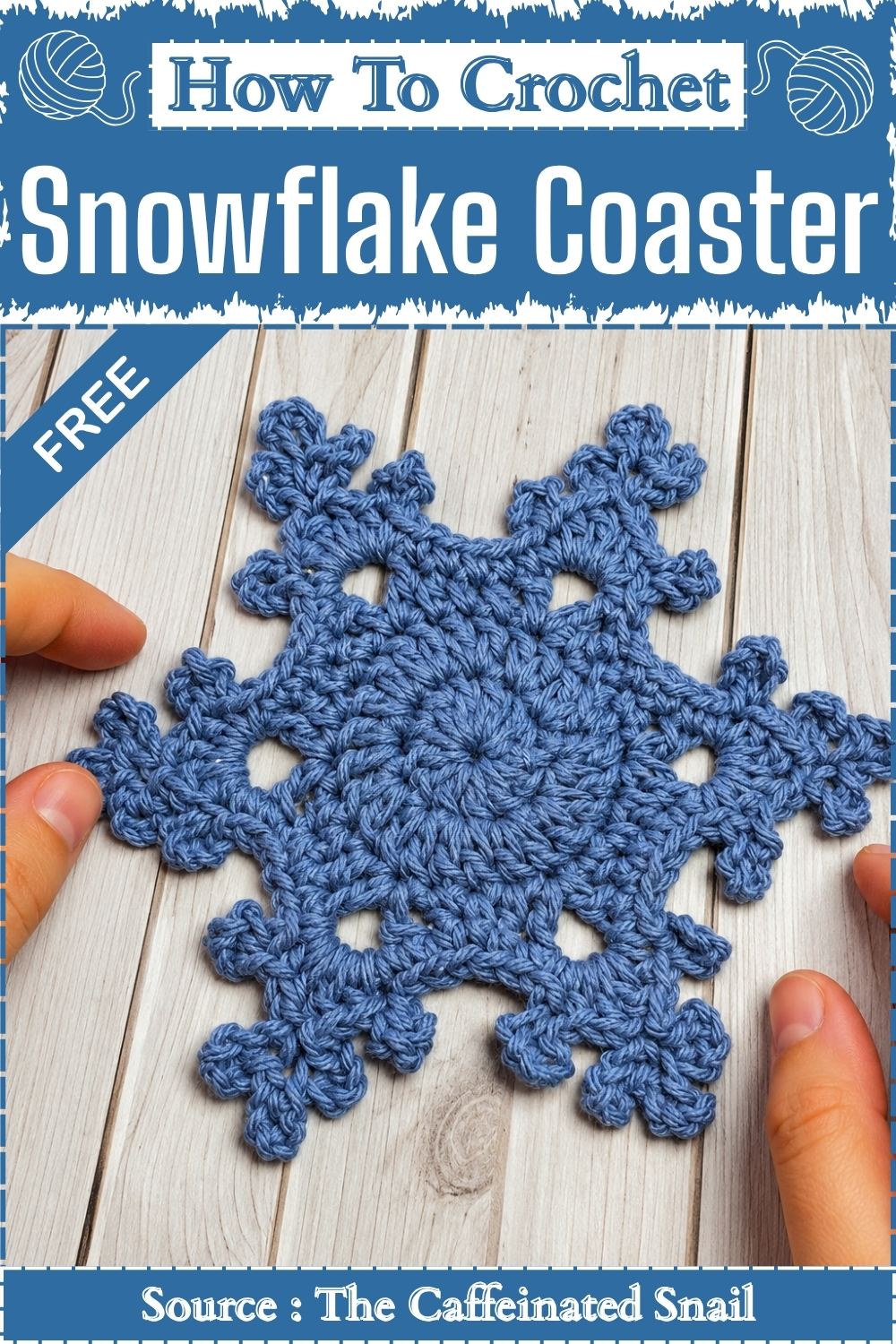How To Crochet Snowflake Coaster