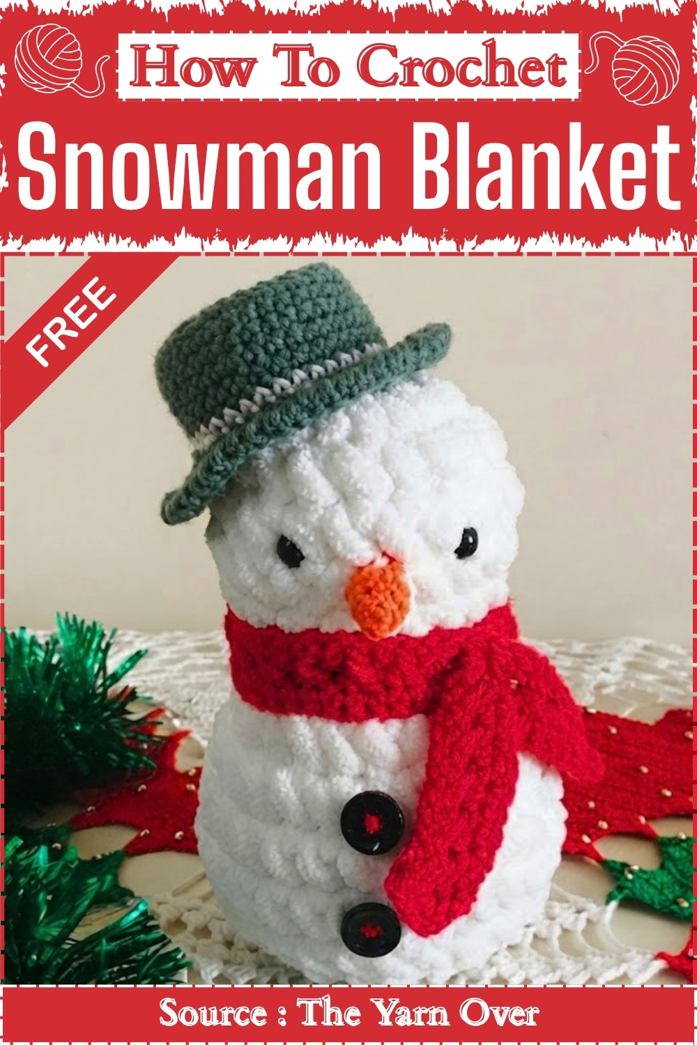 How To Crochet Snowman Blanket