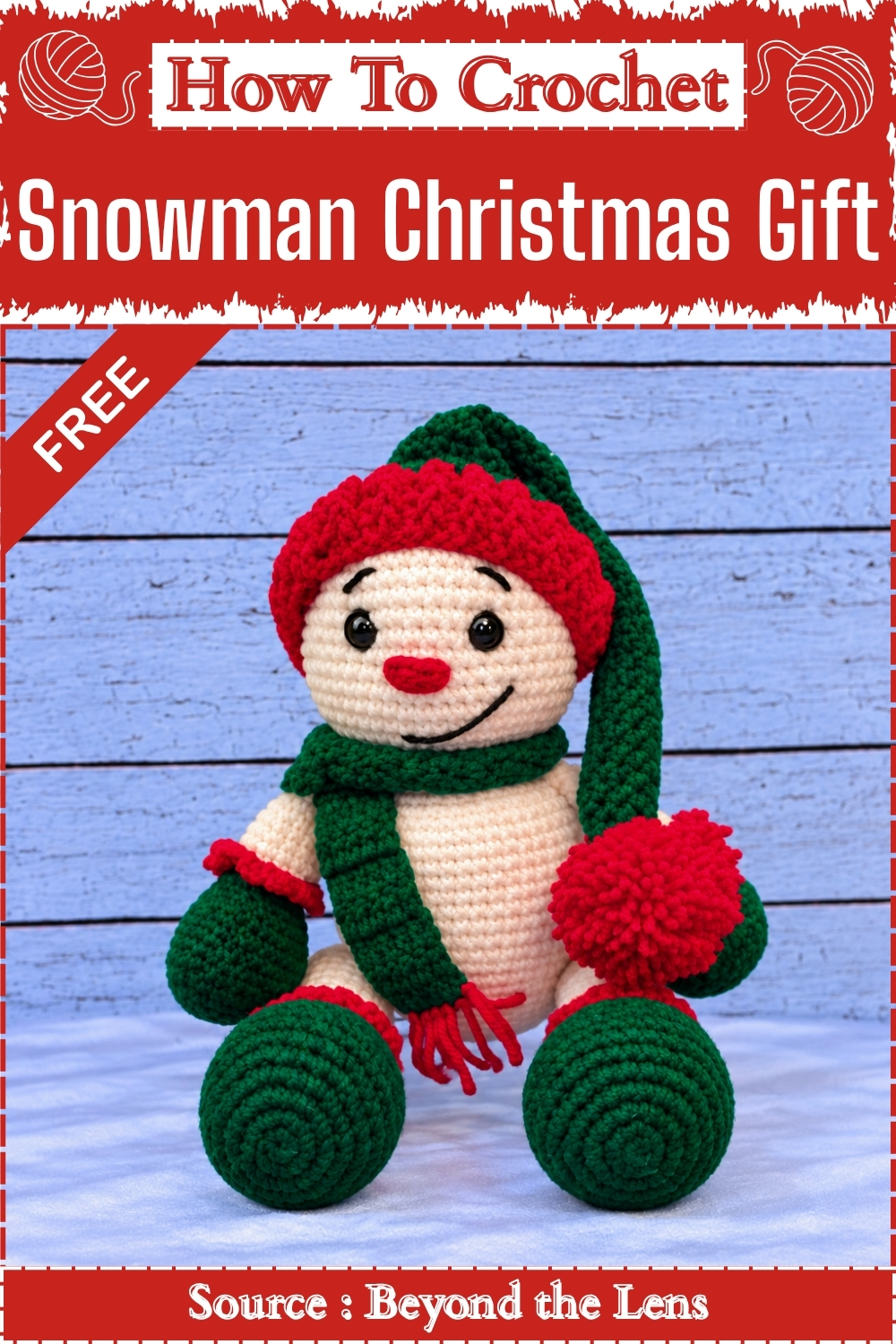 How To Crochet Snowman Christmas Gift