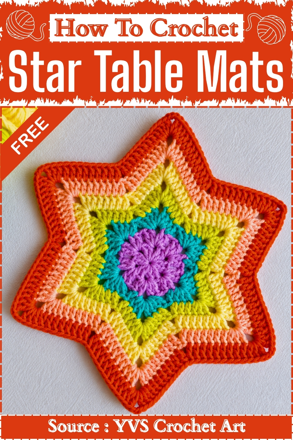 How To Crochet Star Table Mats