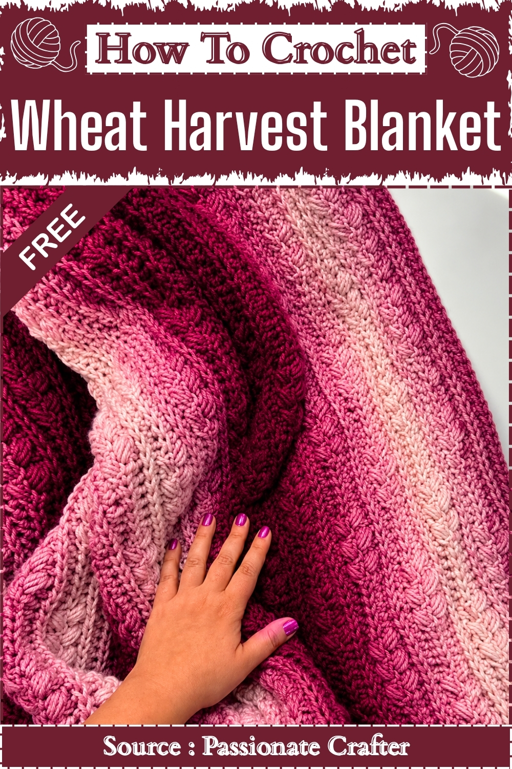 How To Crochet Wheat Harvest Blanket