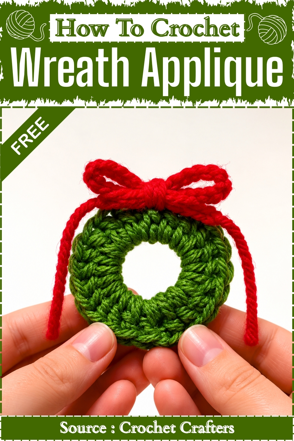 How To Crochet Wreath Applique