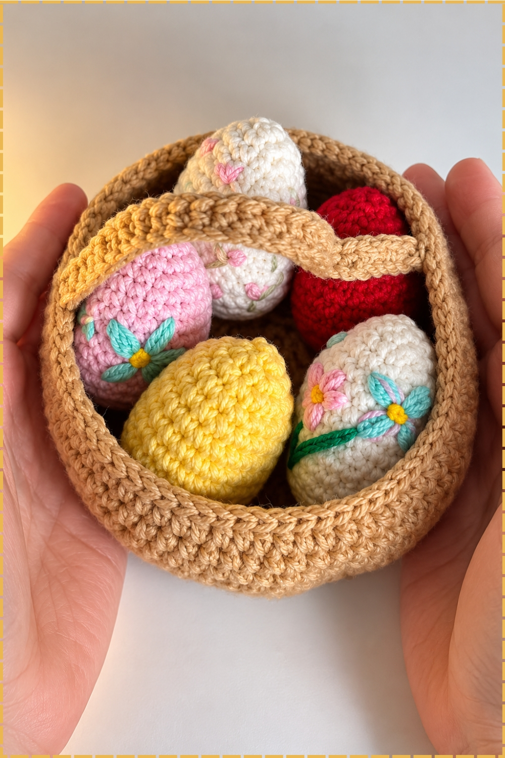 How to Crochet an Easy Chunky Easter Basket