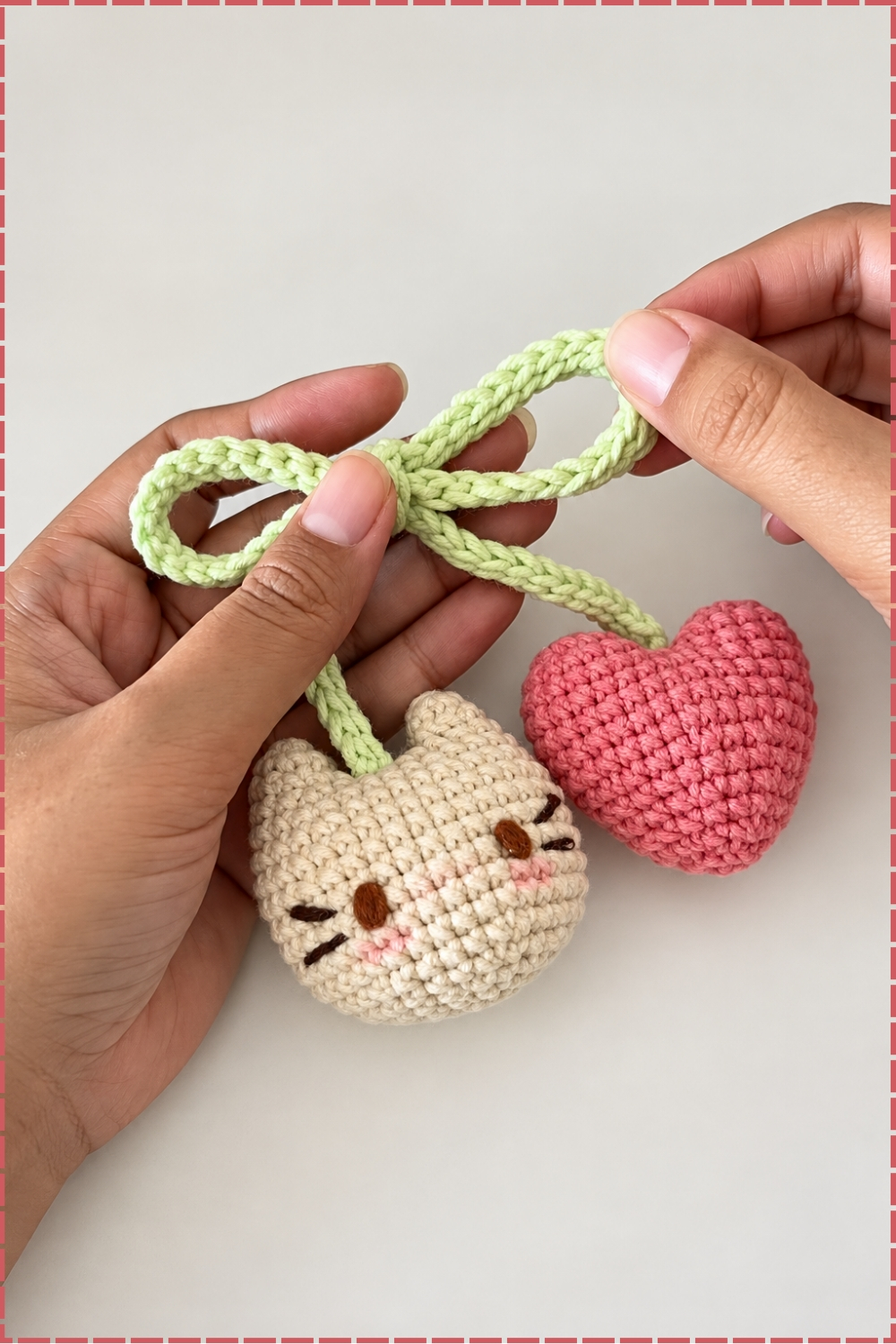 Make Cutest Little Crochet Keychains for Valentines