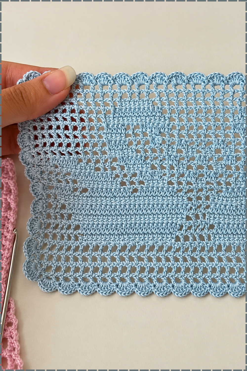 Pixelated Filet Cat Crochet Pattern